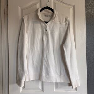 Vineyard Vines Men's White Quarter‑Zip Pullover